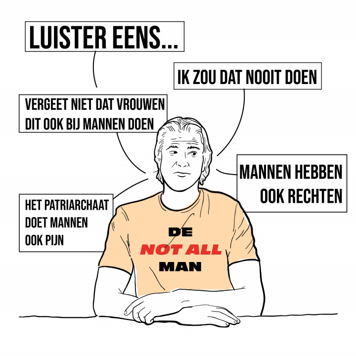 Waarom de reactie ‘not all men’ schadelijk is
